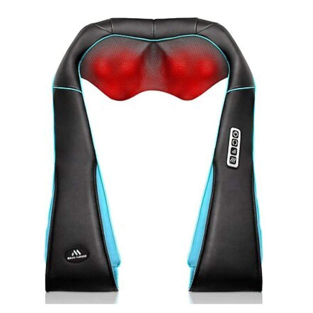 Magic Makers Shiatsu Back Shoulder Neck Massager with Low Heat